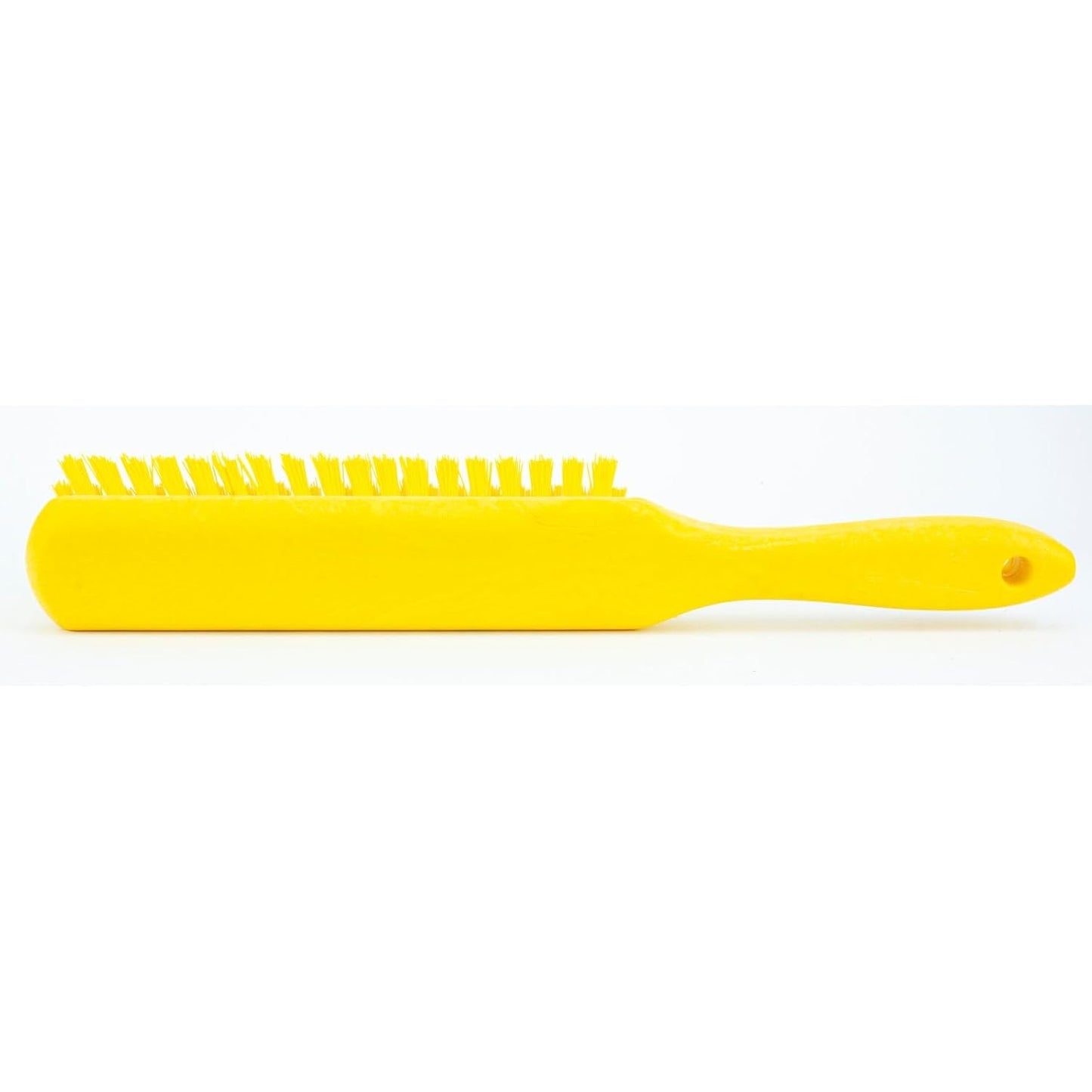 SPARTA Handheld Soft Counter Brush 8 Inch Bristle Span, Multi-Use Dust Brush with 5 Inch Handle for Tables, Countertops, and Delicate Surfaces, Polyester, Yellow, (Pack of 6)