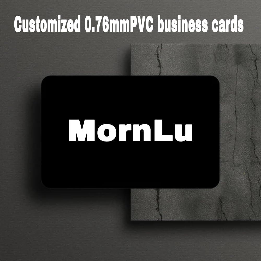Custom Business Cards PVC Waterproof Add Photo/Text/Logo Print Your Own Business Cards Personalized Double-sided Printed Glossy Matte Frosted 0.76mm Thickness -1000pcs