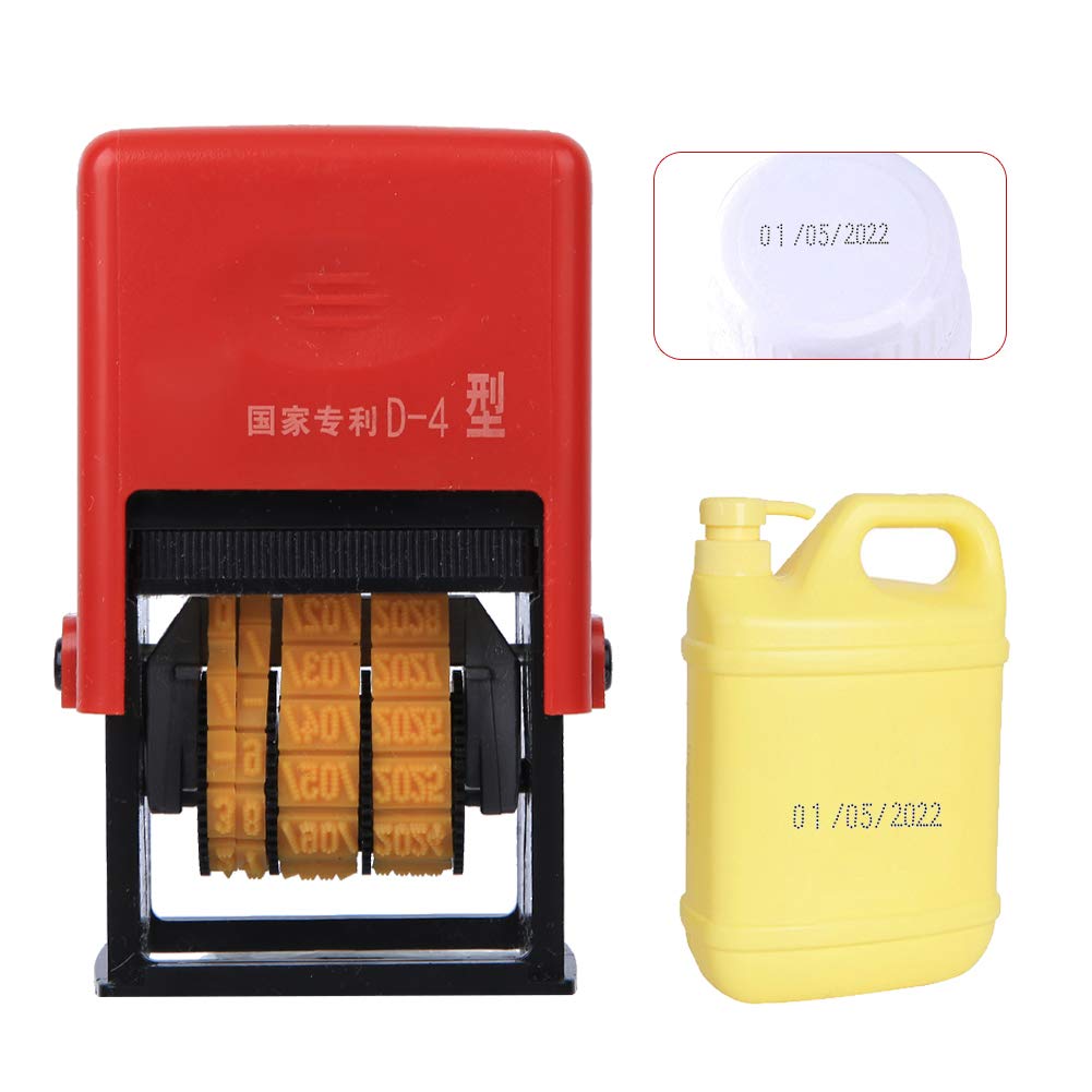 Yunseity Portable Smart Date Coding Machine, Handheld Mark Printing Machine, Ink Date Printing Machine, Plastic Bag Label Adjustable Expiry Date for Industrial