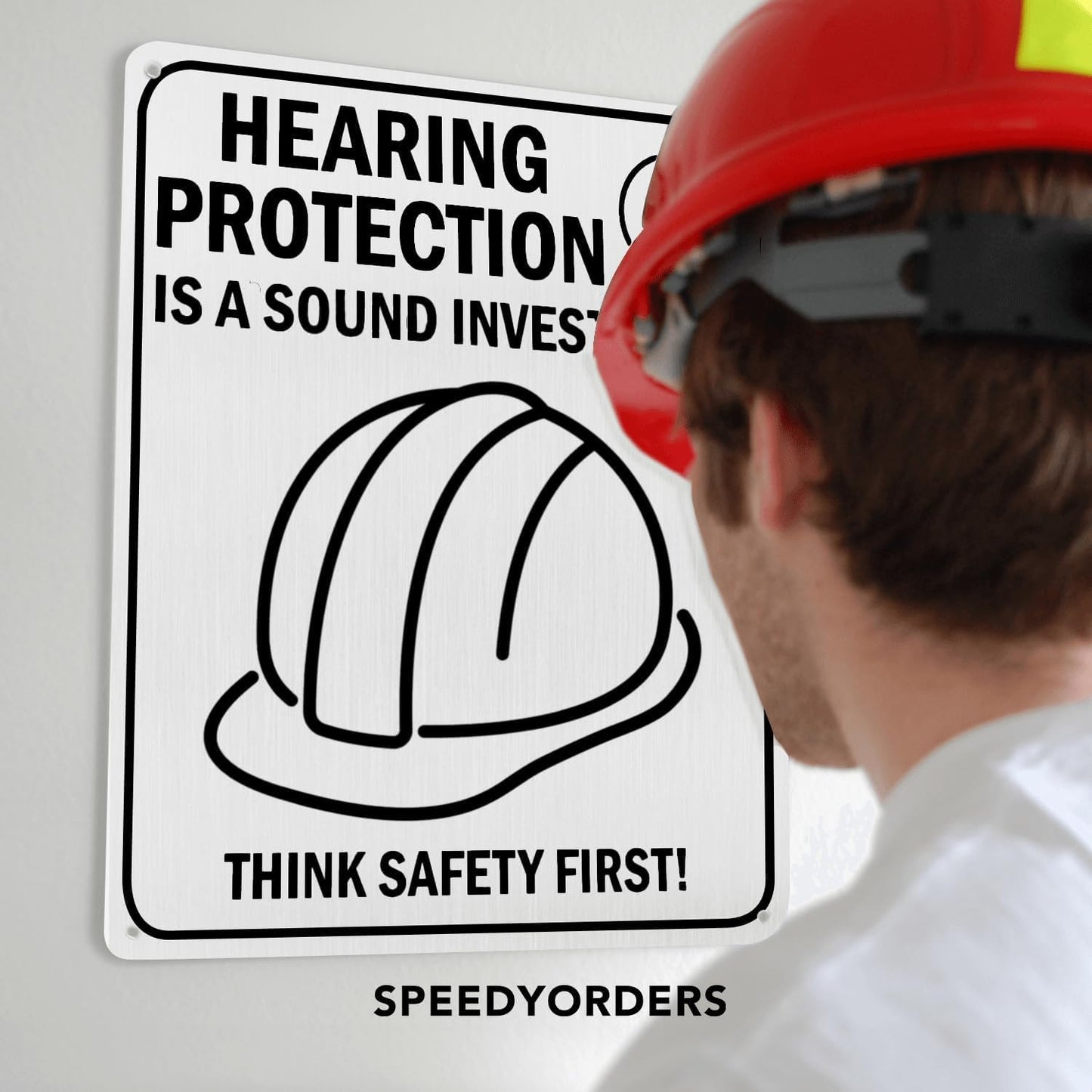 Custom Metal Business Signs, Personalized Aluminum Outdoor Signs, White Aluminum (White, 7x7 In)