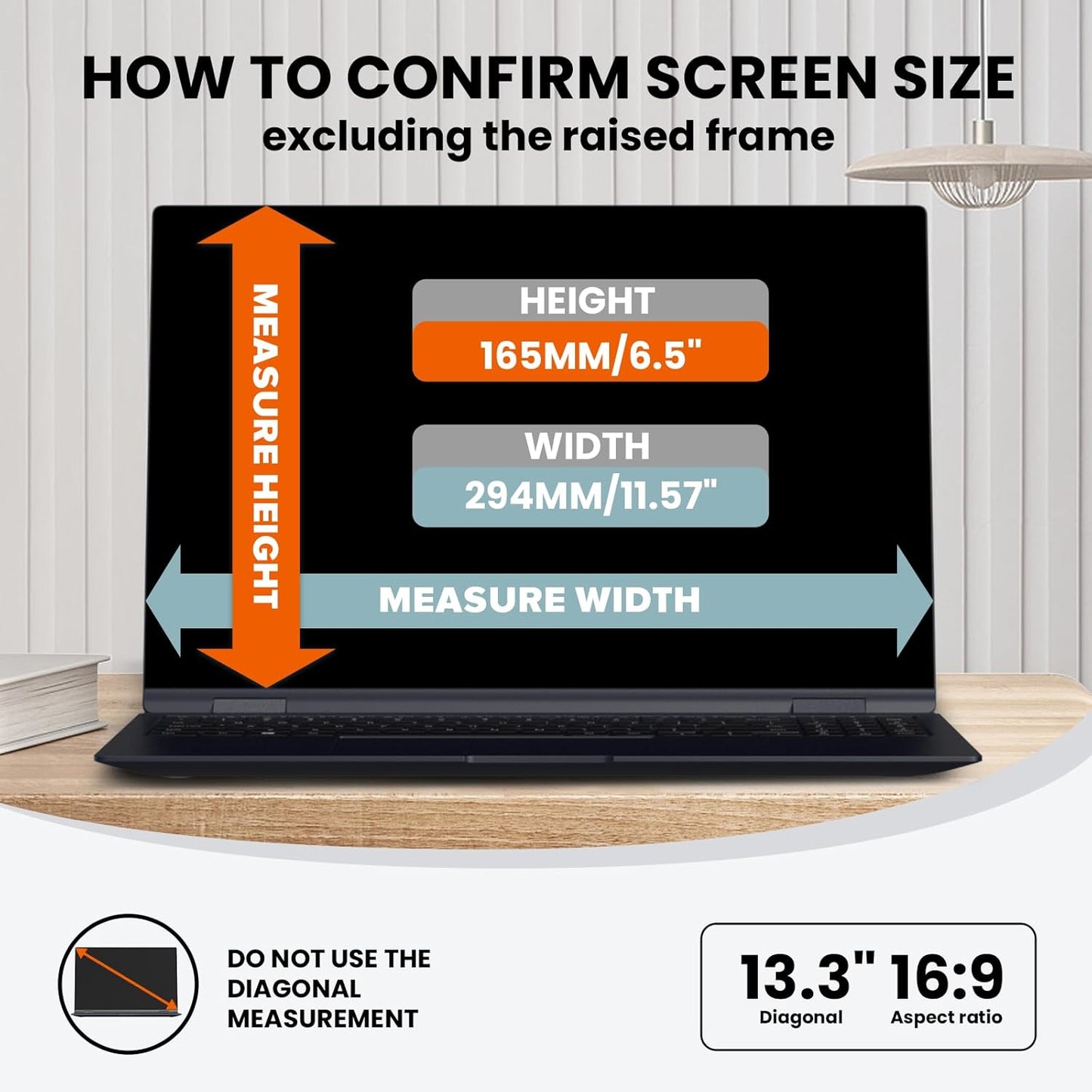 Upgraded HD Computer Privacy Screen 32 inch, Monitor Privacy Screen for 16:9 Widescreen Removable Anti Glare Computer Shield Cover and Blue Light UV-Blocking Filter