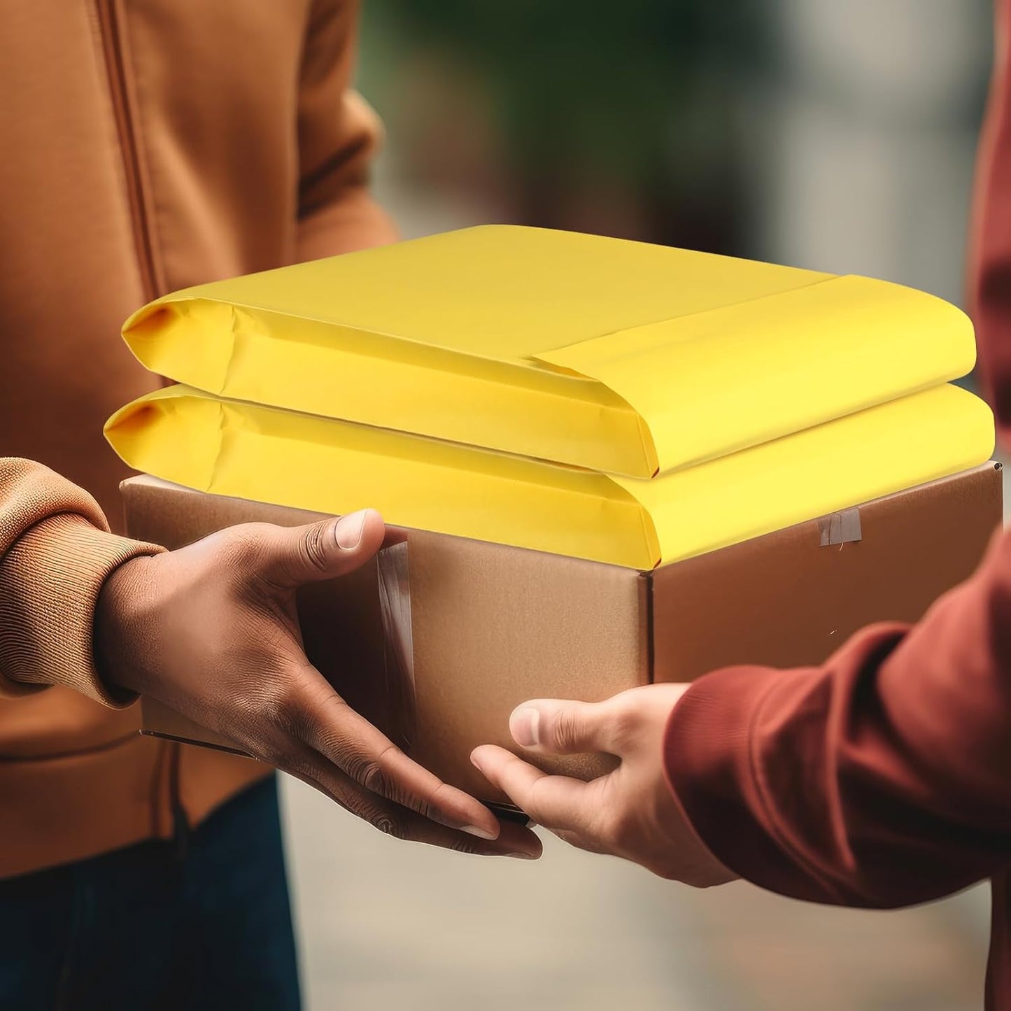 25 Pcs Catalog Envelopes Large Kraft Envelopes 10 x 15 Inches Large Mailing for Office Home Documents Magazines Photos Storage Organizing(Light Brown)