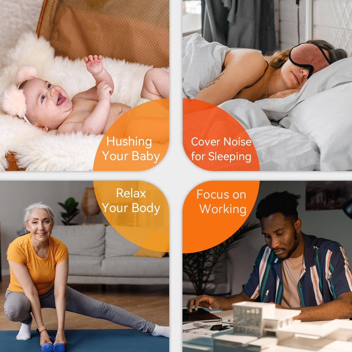 Sound Machine White Noise Machine with 30 Soothing Sounds 36 Levels Volume 5 Timers and Memory Function Effectively Blocks Noise Ideal Sleep Machine for Baby Kids Adults… (Wood Grain)