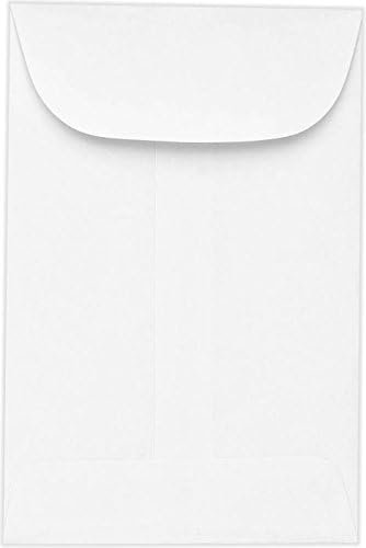 LUXPaper #5 1/2 Coin Envelopes | 3 1/8" x 5 1/2" | Bright White | 24lb. Text | 50 Qty