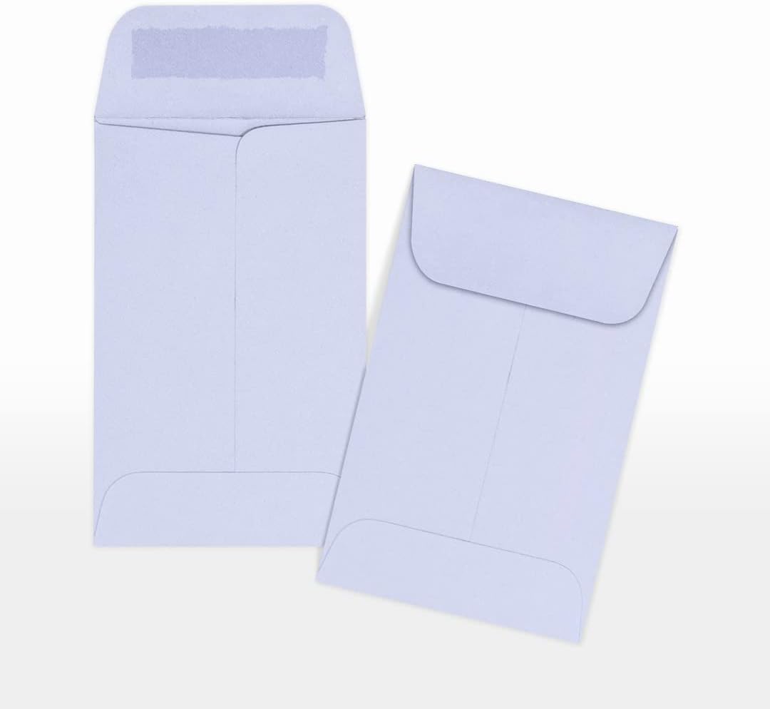 LUXPaper #1 Coin Envelopes | 2 1/4" x 3 1/2" | Lilac Purple | 80lb. Text | 50 Qty