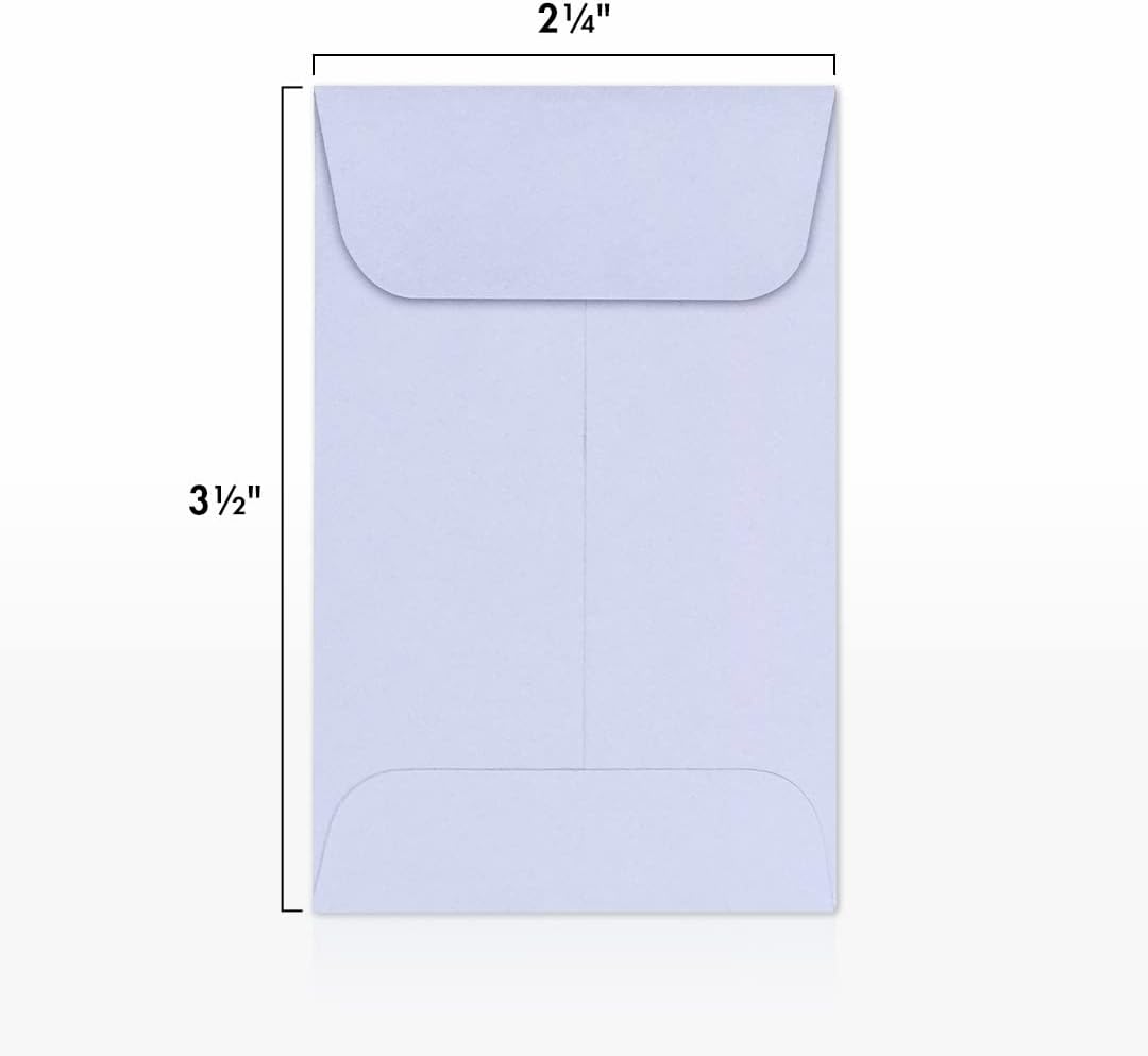 LUXPaper #1 Coin Envelopes | 2 1/4" x 3 1/2" | Lilac Purple | 80lb. Text | 250 Qty