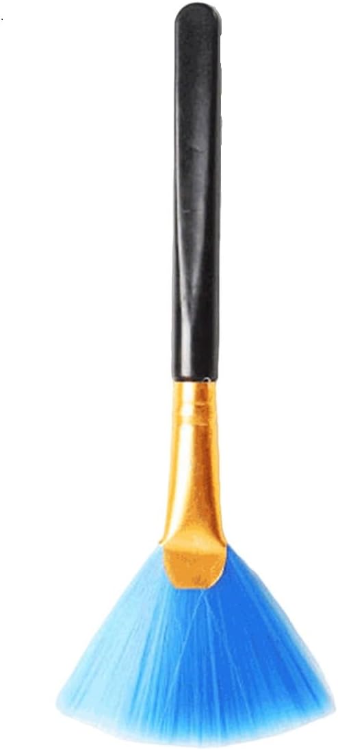 4PCS Super Soft Cleaning Fan Brush Fibre Blue 12.5cm Cleaning Computer Keyboard Dust Lens Mobile Phone Razor Cleaning Brush Display Electronics Crevice Cleaning