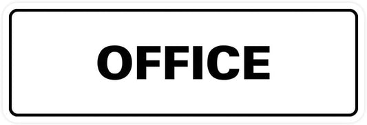 Signs ByLITA Standard Office Sign - Professional Business Signage - Easy to Install (White) - Medium 1 Pack