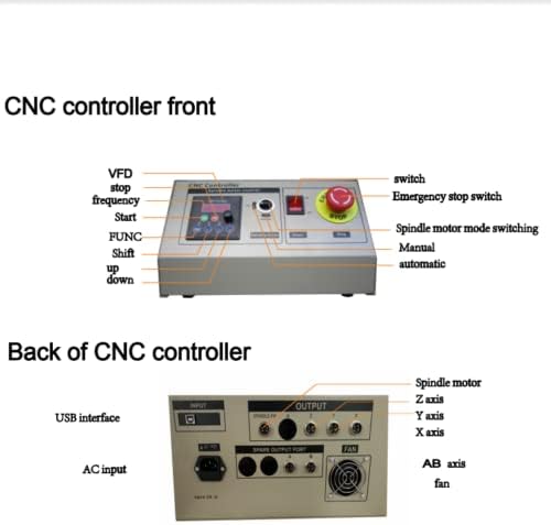 4 Axis Router Engraver USB CNC 6040, 1.5KW Engraver Milling Drilling Machine 3D Spindle Carving Drilling Machine For Wood Working Cutting Mill W/Remote Controller