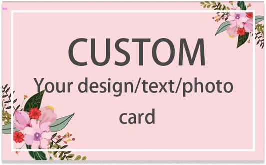 100pcs custom business cards thank you cards with logo picture 300gsm coated paper laminate two-sided printed (style 3)