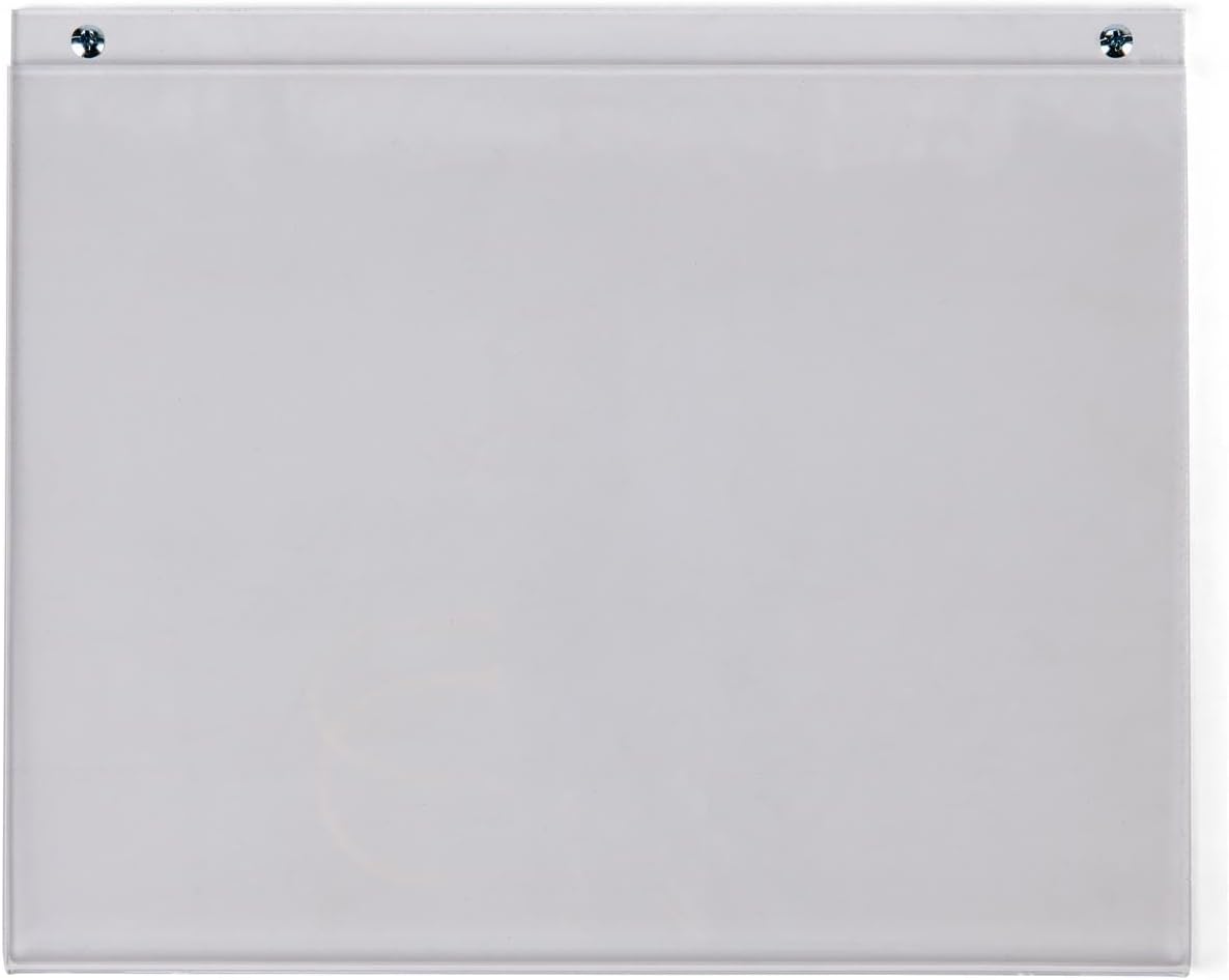 Set of 10, Wall Mount Sign Frame for 11 x 8.5 Posters, Clear Acrylic Holder with Front-Loading Design