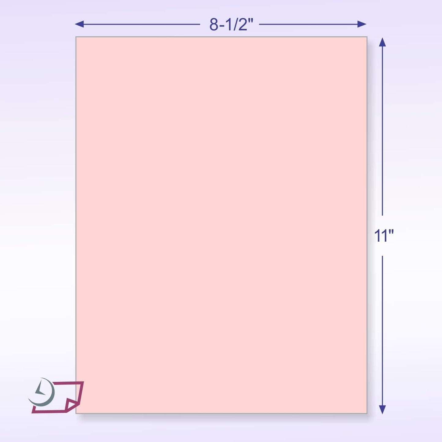 NextDayLabels - Pack of 500 Sheets 8-1/2" x 11" Letter Size CFB NCR (Carbon-Less) Paper, for Laser or Ink Jet Printer (Pink CFB)