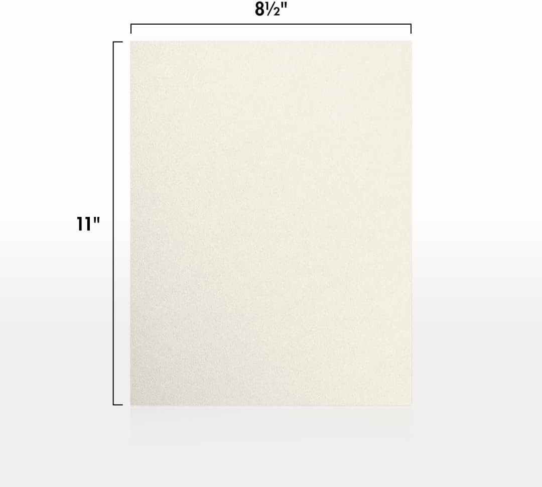 LUXPaper 8.5" x 11" Paper | Letter Size | Quartz Metallic | 80lb. Text | 50 Qty