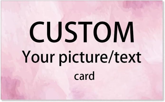 100pcs custom business cards thank you cards with logo picture 300gsm coated paper laminate two-sided printed (style 4)