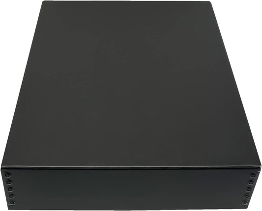 Golden State Art, Acid-Free Archival 8x10 Inches Metal Edge Drop Front Museum Photo Storage Box, Preserve Documents, Prints, Pictures, Photographs, Arts And Crafts, Black