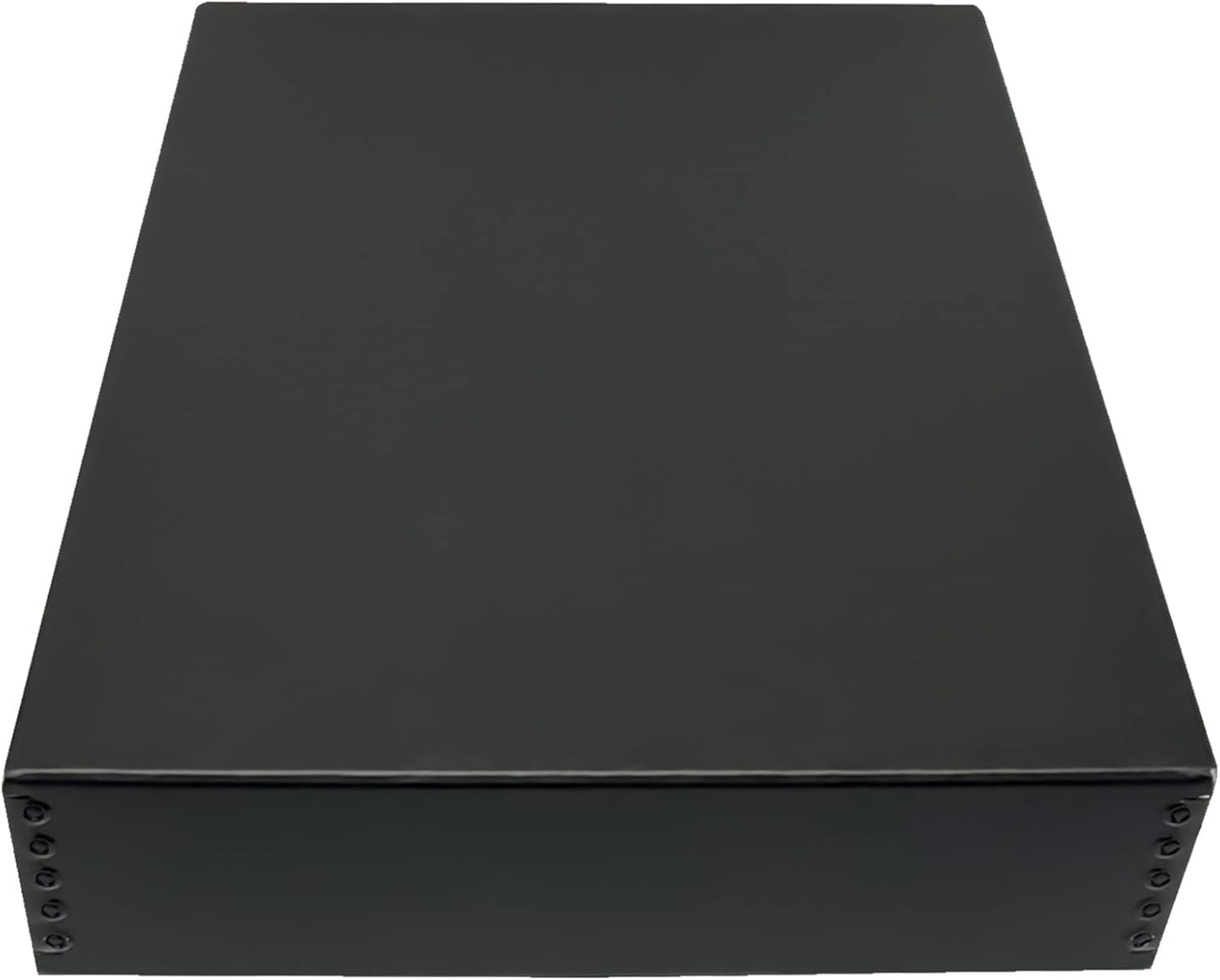 Golden State Art, Acid-Free Archival 8.5x11 Inches Metal Edge Drop Front Museum Photo Storage Box, Preserve Documents, Prints, Pictures, Photographs, Arts And Crafts, Black