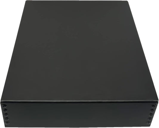 Golden State Art, Acid-Free Archival 8.5x11 Inches Metal Edge Drop Front Museum Photo Storage Box, Preserve Documents, Prints, Pictures, Photographs, Arts And Crafts, Black