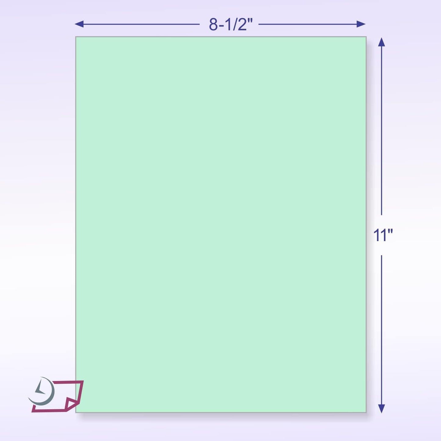 NextDayLabels - Pack of 500 Sheets 8-1/2" x 11" Letter Size CFB NCR (Carbon-Less) Paper, for Laser or Ink Jet Printer (Green CFB)