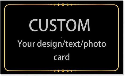 100pcs custom business cards thank you cards with logo picture 300gsm coated paper laminate two-sided printed (style 6)