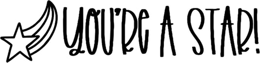 Custom Self-Inking Stamps | 49 Designs | Fun Phrases | Grading Made Easy | Classroom, Library Book Stamps (You're a Star!, Xtra Wide)