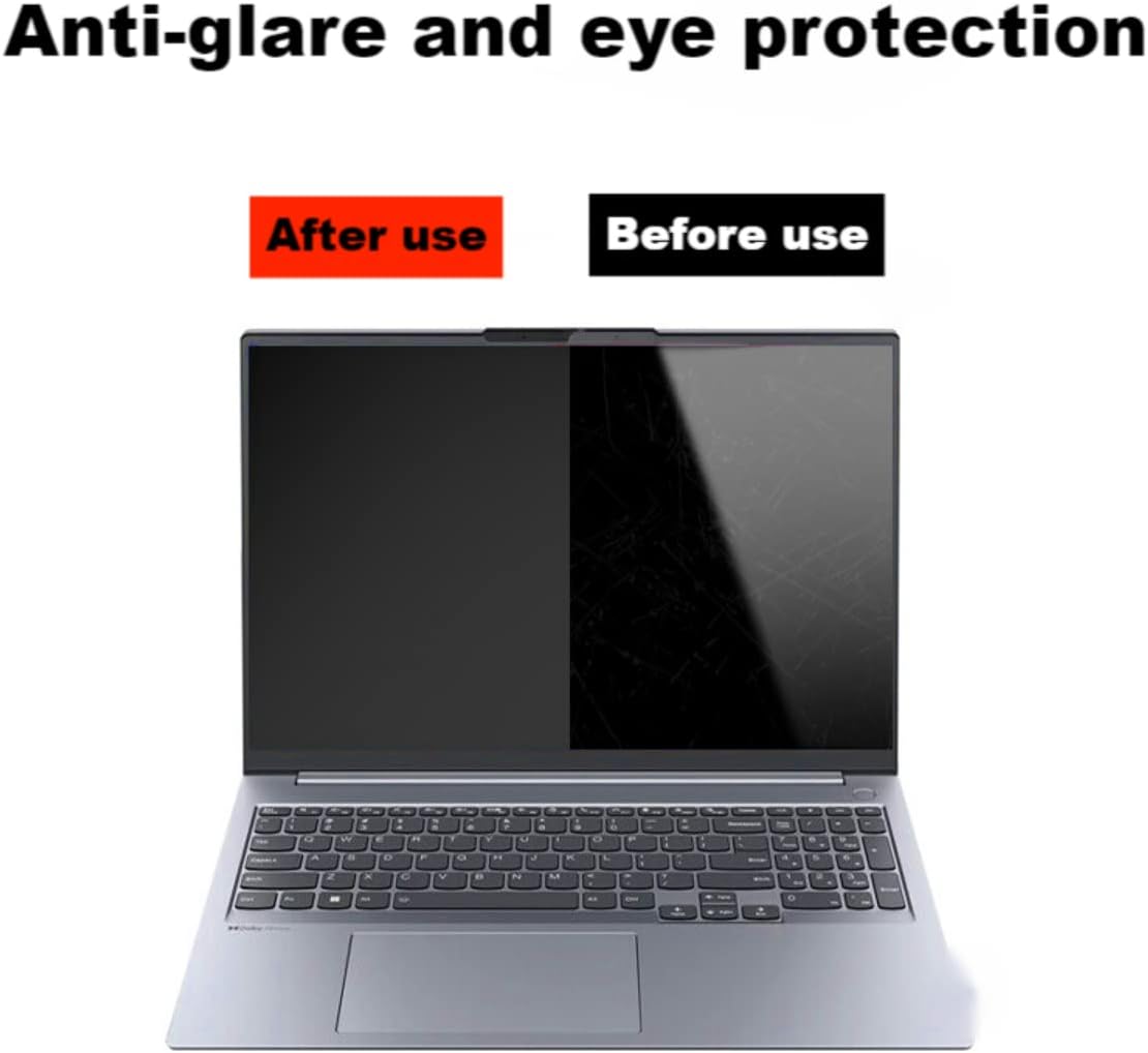 12.5 Inch 16:9 Computer Privacy Screen Filter for Monitor - Privacy Shield and Anti-Glare Protector