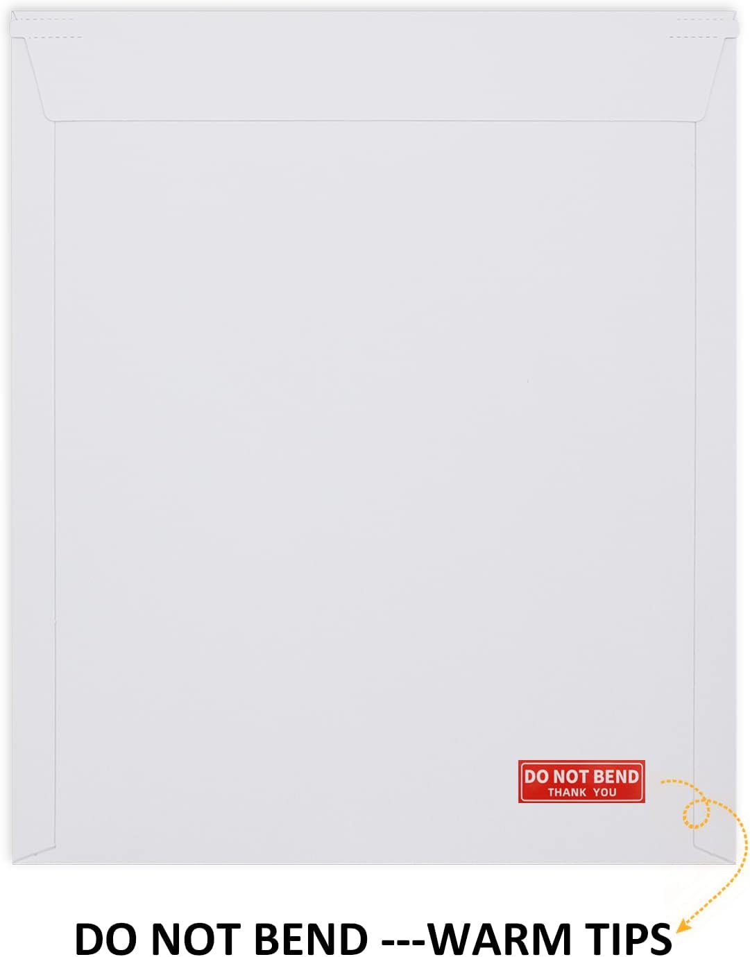 25 Pack 12.75x15 inch Rigid Mailer Self Seal Photo Document Mailers Stay Flat White Cardboard Envelopes White Photography Mailers for CD, Photos, Document