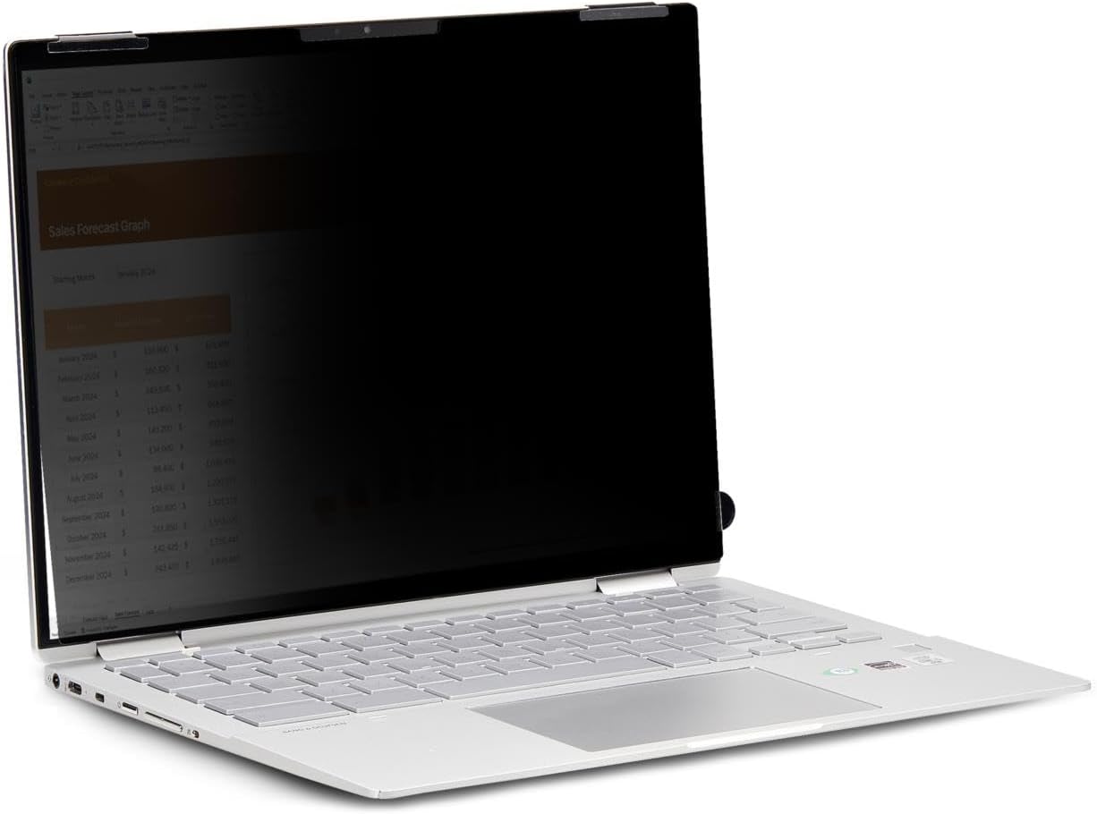 StarTech.com 14-inch 16:10 Flip-Over Privacy Screen with Touch, Laptop Security Shield, Anti-Glare Blue Light Filter