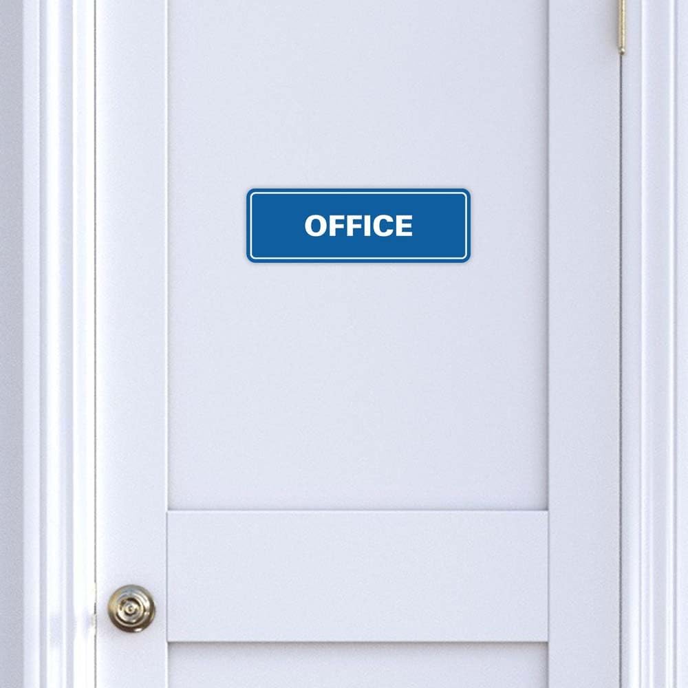 Signs ByLITA Standard Office Sign - Professional Business Signage - Easy to Install (Red) - Small 2 Pack