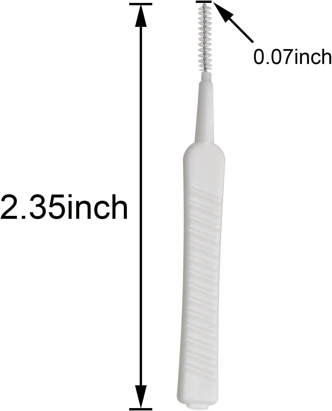 MEETOOT 50pcs Multifunctional Mobile Phone Charging Port Cleaning Brush 65mm Dust Shower Hole Cleaning Mini Brush Bendable Mini Soft Round Brushes