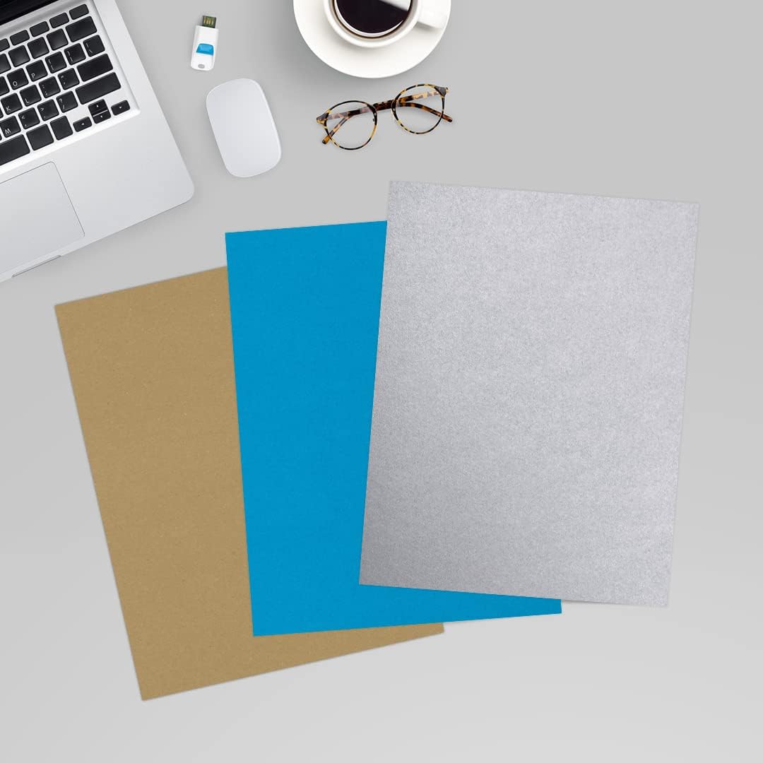 LUXPaper 8.5" x 11" Paper | Letter Size | Silver Metallic | 80lb. Text | 50 Qty