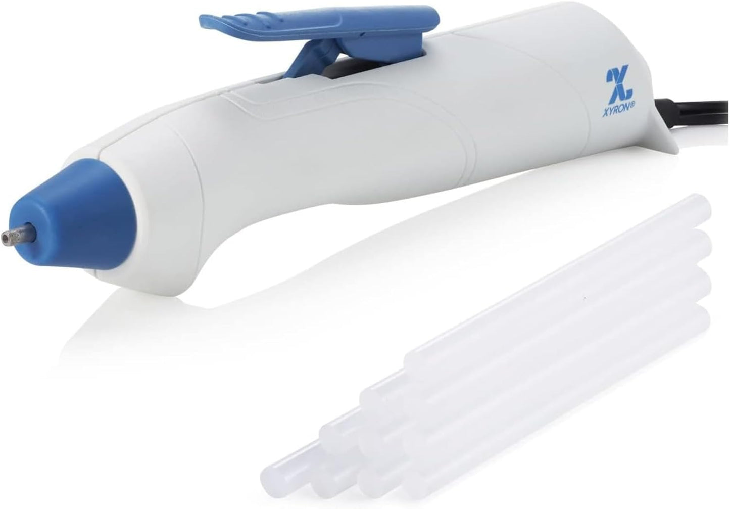 Xyron Mini Hot Glue Gun Pen, for Craft & Crafting Projects, Lightweight, Ergonomic, Includes 10 Mini Size 4" Glue Sticks (627143)