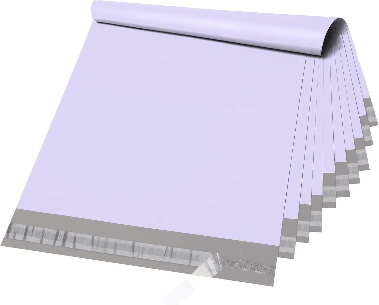 Metronic Poly Mailers 14.5X19 100 Pack, Strong Adhesive Shipping Bags for Clothing, Waterproof and Tear-Proof Packaging Bags Mailers Poly Bags for Shipping Envelopes in Lilac Purple