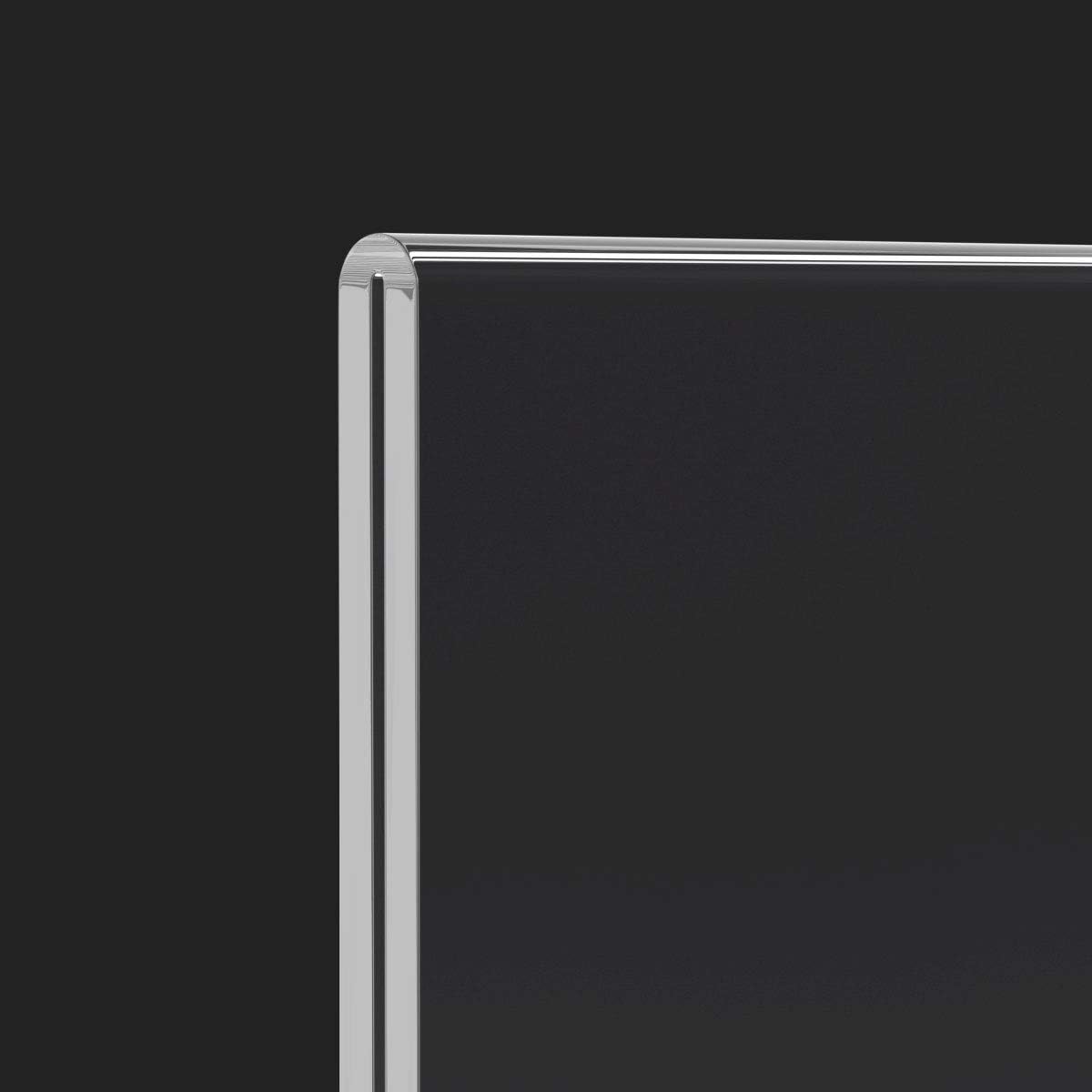 HIIMIEI 8.5x11 Acrylic Sign Holder Horizontal Table Menu Display Stand, Clear Plastic 8.5x11 Double Sided Picture Frames for Desk Display(6 Pack)