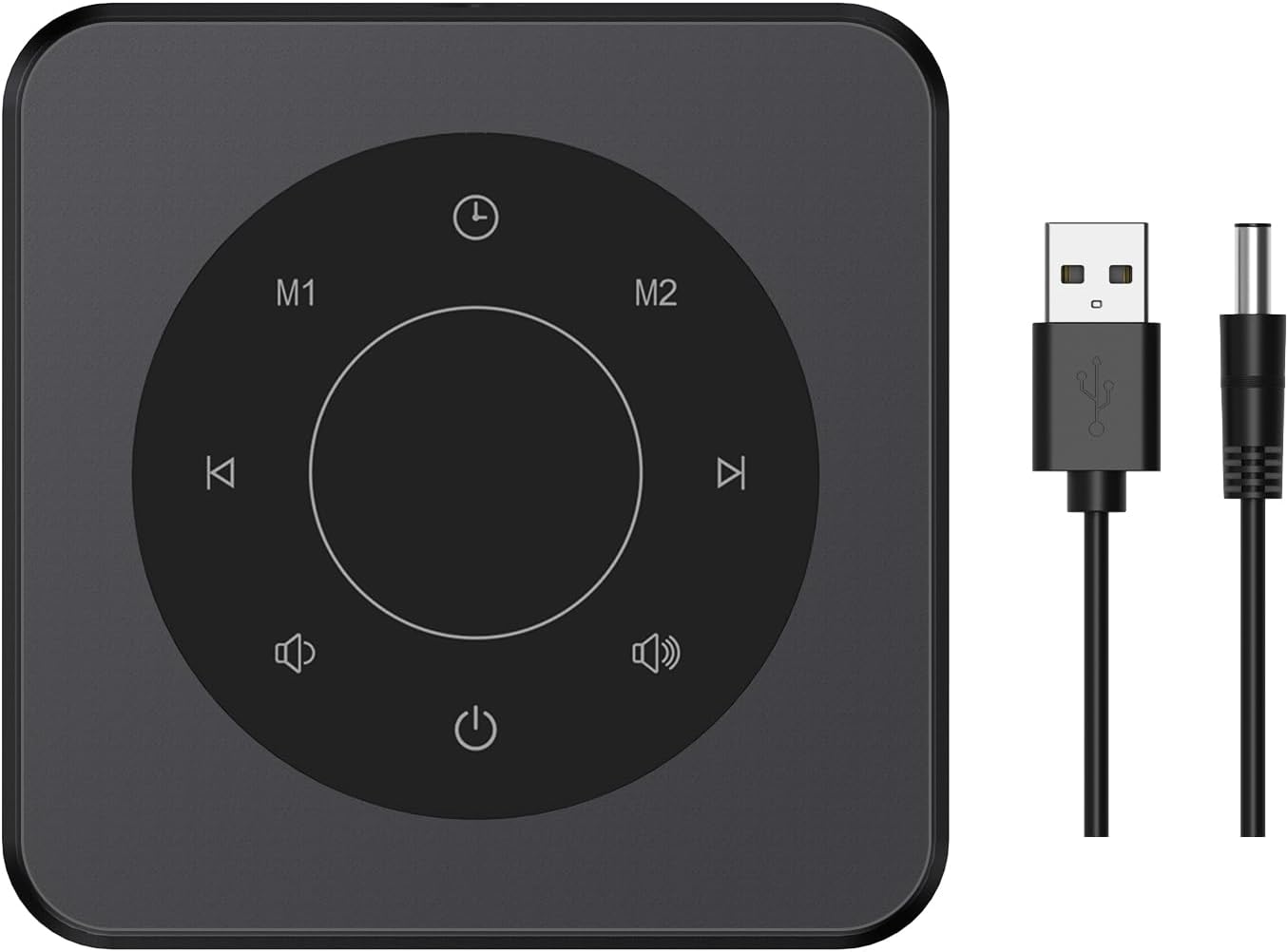 White Noise Sound Machine for Sleep 20 Soothing Sounds Noise Machine for 30 Level Volume 5 Timer Setting Favorite Setting Memory Function Touch Control Compact Portable for Adult/Baby (Black)