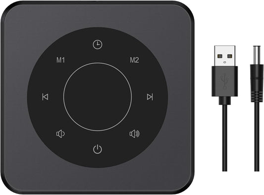 White Noise Sound Machine for Sleep 20 Soothing Sounds Noise Machine for 30 Level Volume 5 Timer Setting Favorite Setting Memory Function Touch Control Compact Portable for Adult/Baby (Black)