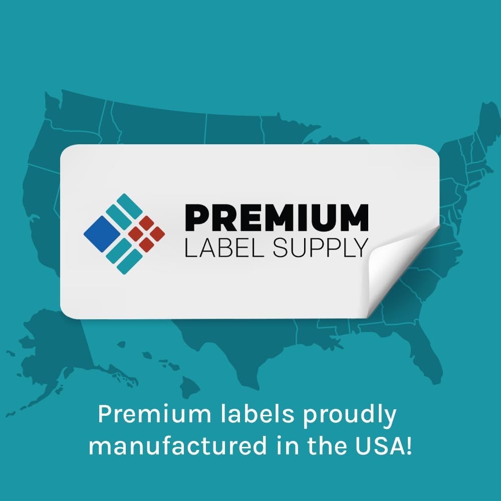 Premium Label Supply Glossy White Sticker Return Address Labels – 1.75" x 0.6667" – (60 per Sheet) (Glossy White for Laser Only, 30,000 Labels)