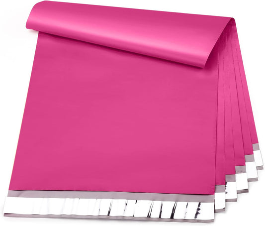 Metronic Pink Poly Mailers 14.5x19 Large Poly Mailers 100 Pack Self-Seal Shipping Bags, Packaging Bags, Shipping Envelopes, Packaging for Small Business, Boutique, Clothing