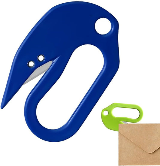Letter Opener Envelope Slitter, 2025 New Envelope Opener without Damage, Letters Openers for Home, Office, Postal, Women, Men, Office Worker, Graduate, Students (Blue)