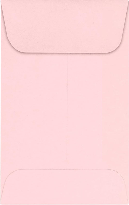 LUXPaper #1 Coin Envelopes | 2 1/4" x 3 1/2" | Candy Pink | 80lb. Text | 250 Qty
