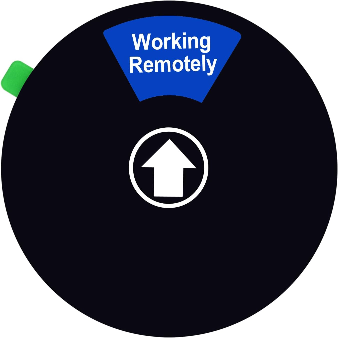 Kichwit Do Not Disturb Sign, Privacy Sign for Office Door, Out of Office, In a Meeting, Working Remotely, Please Knock, Black, 6"