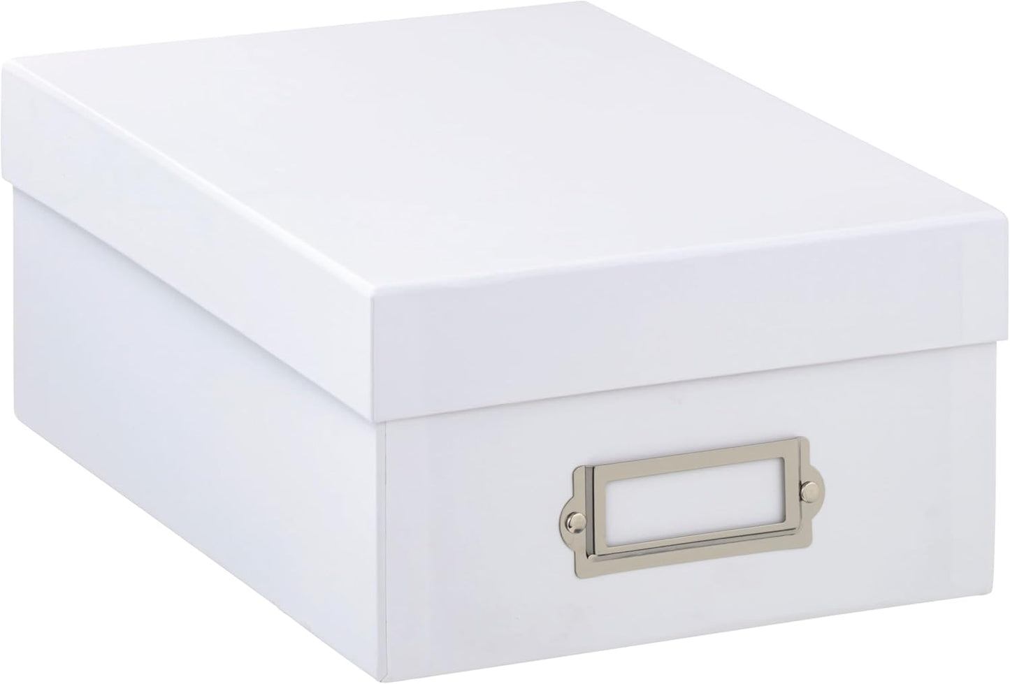White Memory Box by Simply Tidy - Store and Organize Photos, Keepsakes, DVD and CDs, Acid Free - Bulk 12 Pack