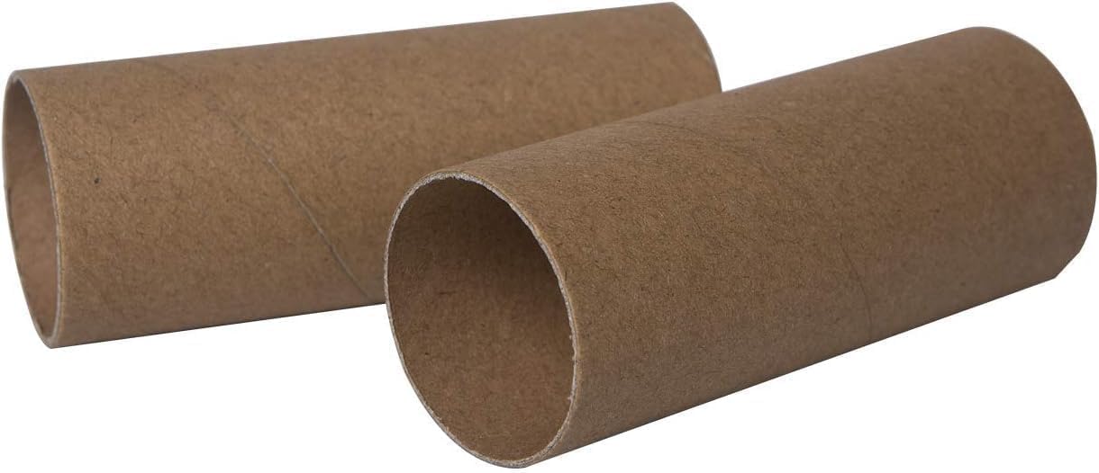 90 Pack Thick Cardboard Tubes for Crafts - Bulk Craft Rolls - Round Cardboard Tubes - Craft Tubes - Toilet Paper Rolls Crafts - Paper Tube for Crafts - Craft Round Tubes - 1.57 x 3.9 Inches - Brown