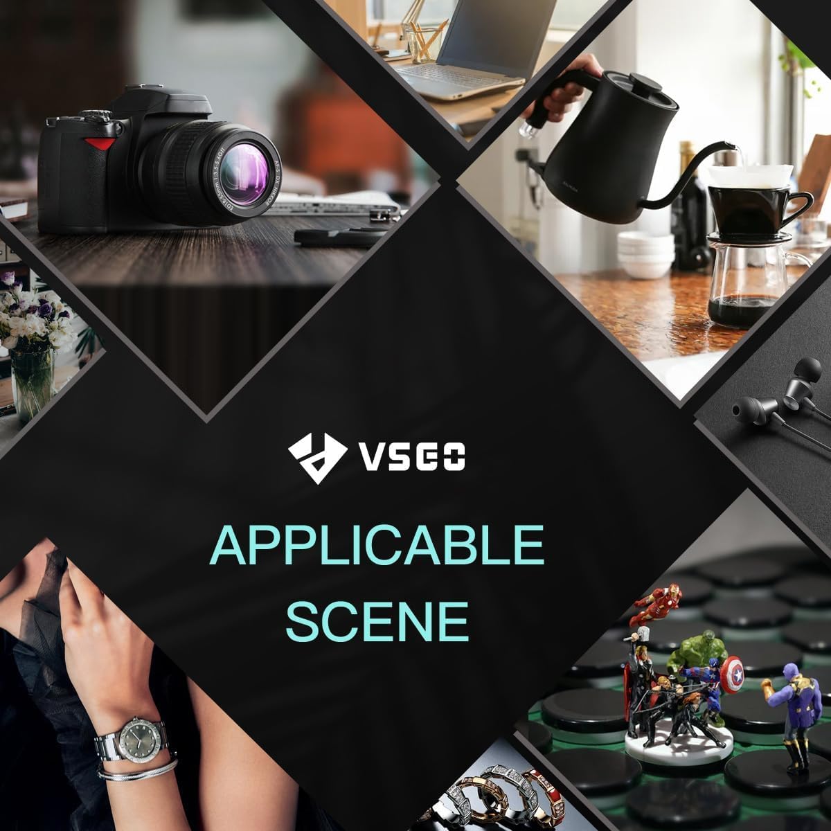 VSGO Camera Air Blower with Filter Compressed Air for for Nikon, Sony, Canon Lens and Sensor Cleaning, Tumbler Design Orange (V-B011E)