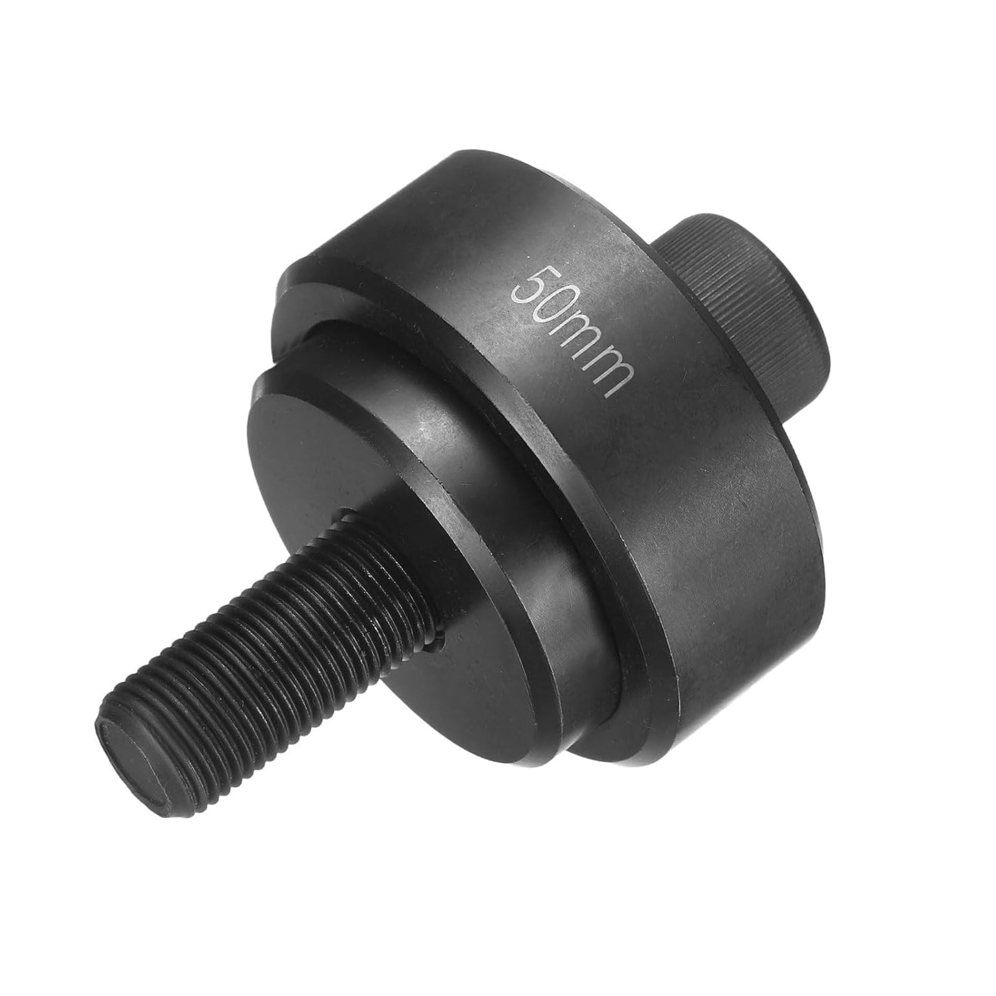 HARFINGTON Sheet Metal Punch Hole Punch 50mm Bearing Steel Precise Cutting Manual Knockout Punch Kit for Metal Steel Plate Sink Stainless Steel, Black