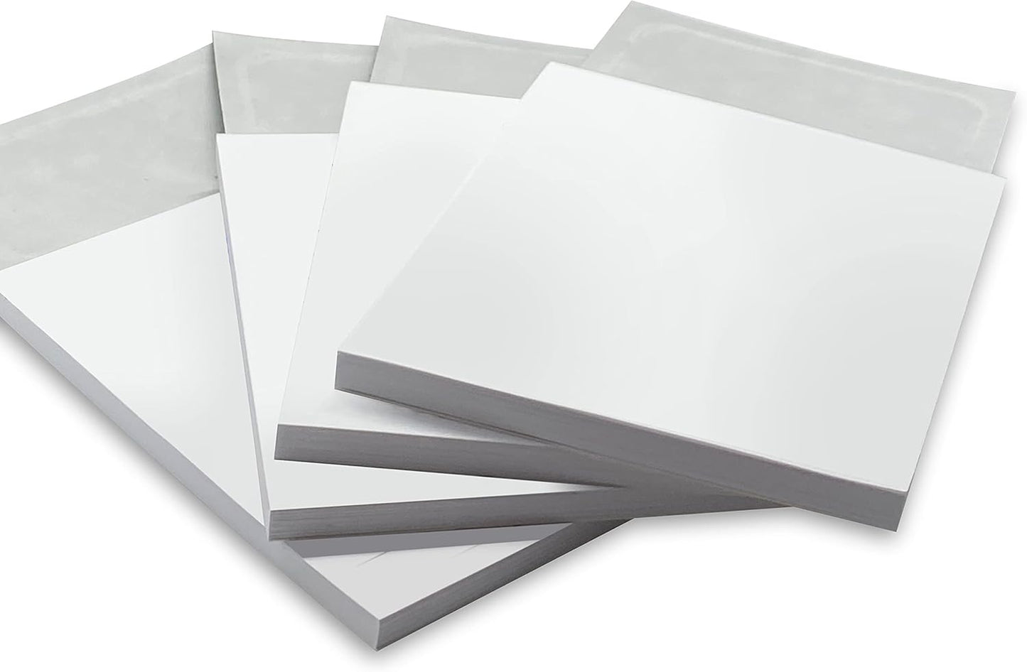 MaxMagnetics Blank Notepad With Magnetic Self Adhesive Peel and Stick, To instantly Create your 50 Sheets Business Card Notepad (10)