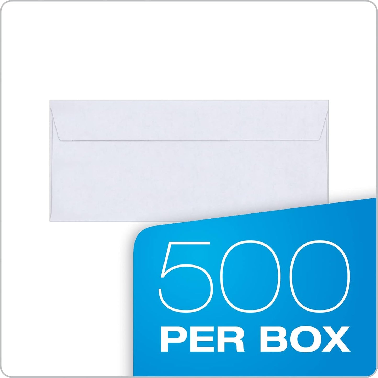 Columbian #9 Security Envelopes, 500/Box, Double Window, 3-7/8" x 8-7/8", Redi-Seal Self Seal, For Invoices & QuickBooks Statements, White (COLO181)