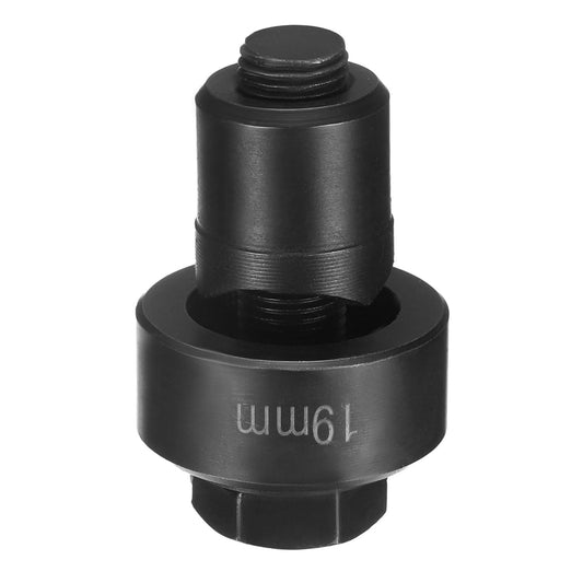 HARFINGTON Sheet Metal Punch Hole Punch 19mm Bearing Steel Precise Cutting Manual Knockout Kit with External Hex Shank for Metal Steel Plate Sink Stainless Steel, Black