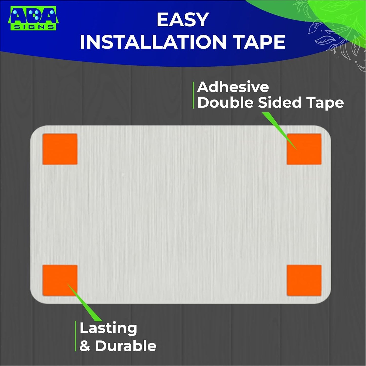 ADASigns Data Room Sign 7" W x 4" H - Durable Brushed Aluminum with Grade 2 Braille - Easy Installation with Strong Double Sided Tape - ADA Compliant Office & Businesses Signs for Wall