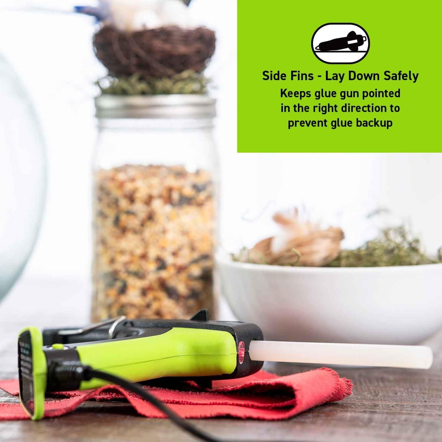 Surebonder Auto Shut Off Hot Glue Gun, Dual Temperature, Full Size, 1.5X Power of Full Size Glue Guns, Easy-Adjust Temp for Multiple Projects (Ultra Series DT-360F)