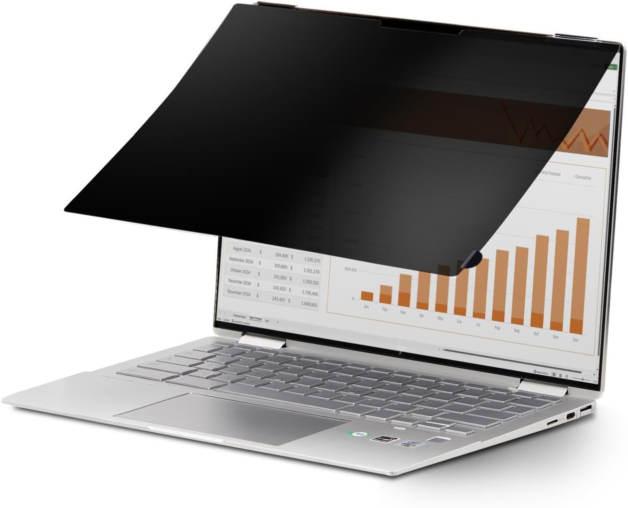 StarTech.com 14-inch 16:10 Flip-Over Privacy Screen with Touch, Laptop Security Shield, Anti-Glare Blue Light Filter